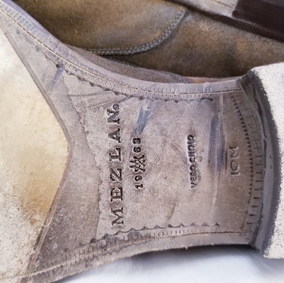 DESIGNER MEZLAN AQUILA  MEN SHOES LOAFERS SLIP ON BROWN SUEDE SIZE 10 M EUC - Picture 9 of 10